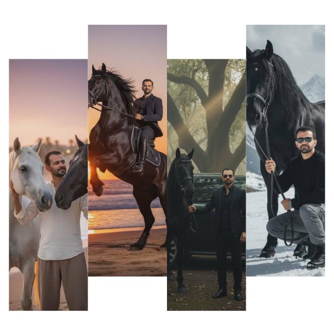 Viral Gemini AI Prompts Ready to Copy & Paste for Portraits of Men and Majestic Horses